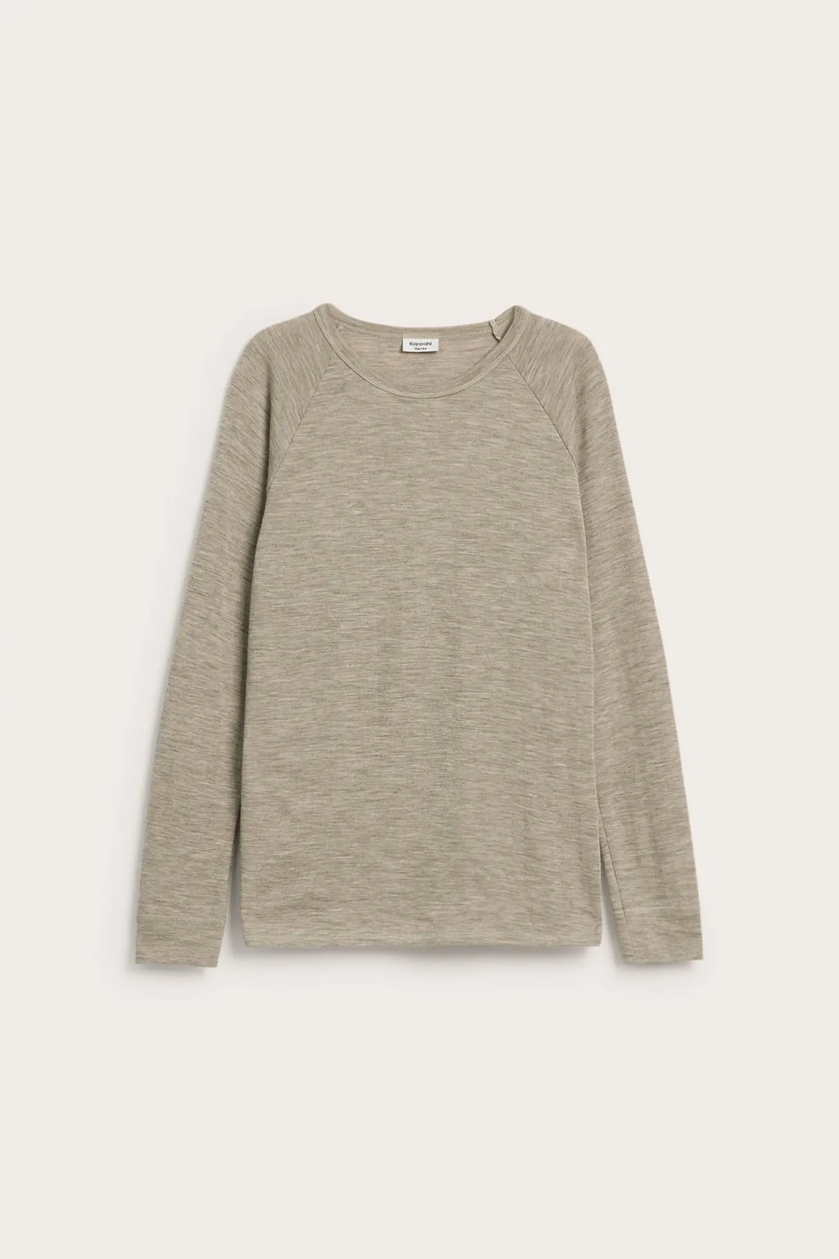 Aluskerrastopaita merinovillasta | Meleerattu beige | Lapset | Kappahl