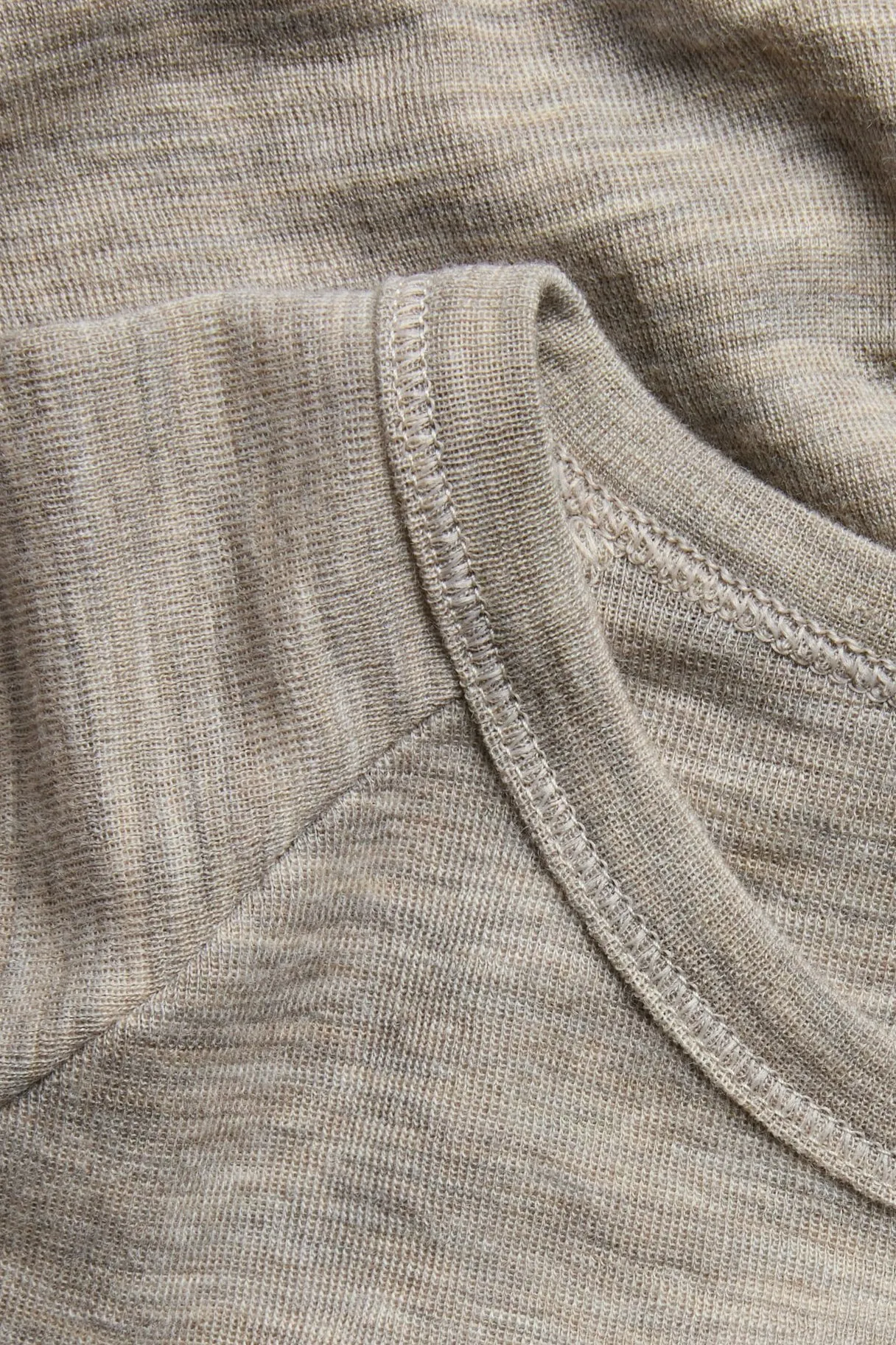 Aluskerrastopaita merinovillasta | Meleerattu beige | Lapset | Kappahl
