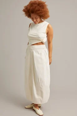 Barrel-denimhame | Beige | Naiset | Kappahl