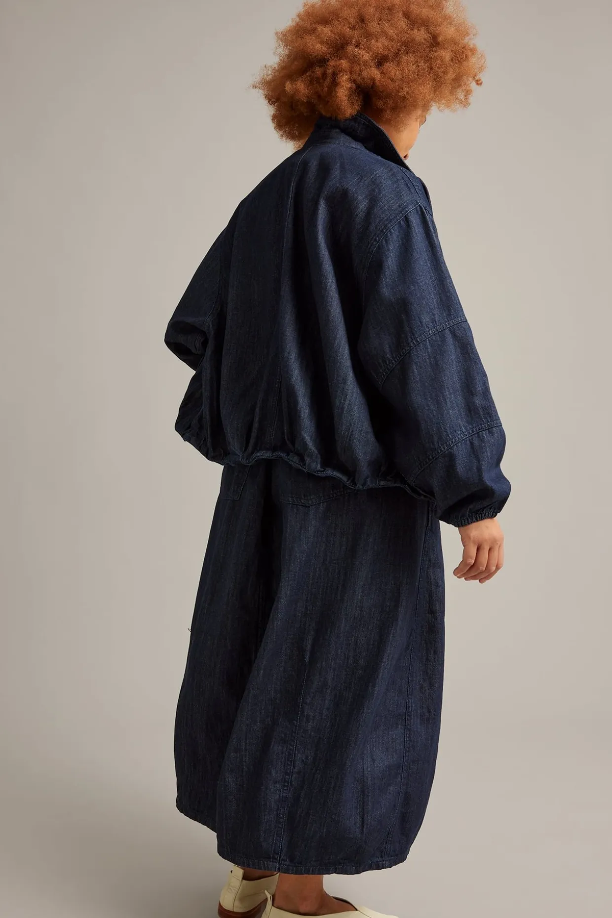 Barrel-denimhame | Tumma denim | Naiset | Kappahl