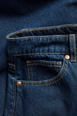 Barrel jeans high waist | Tumma denim | Naiset | Kappahl