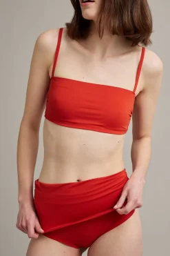 Bikinialaosa, jossa on taitettava vyötärö | Punainen | Naiset | Kappahl