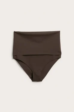 Bikinialaosa, jossa on taitettava vyötärö | Tummanruskea | Naiset | Kappahl