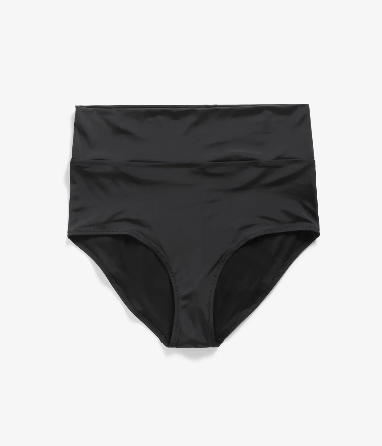 Bikinialaosa, jossa on taitettava vyötäröosa | Musta | Naiset | Kappahl