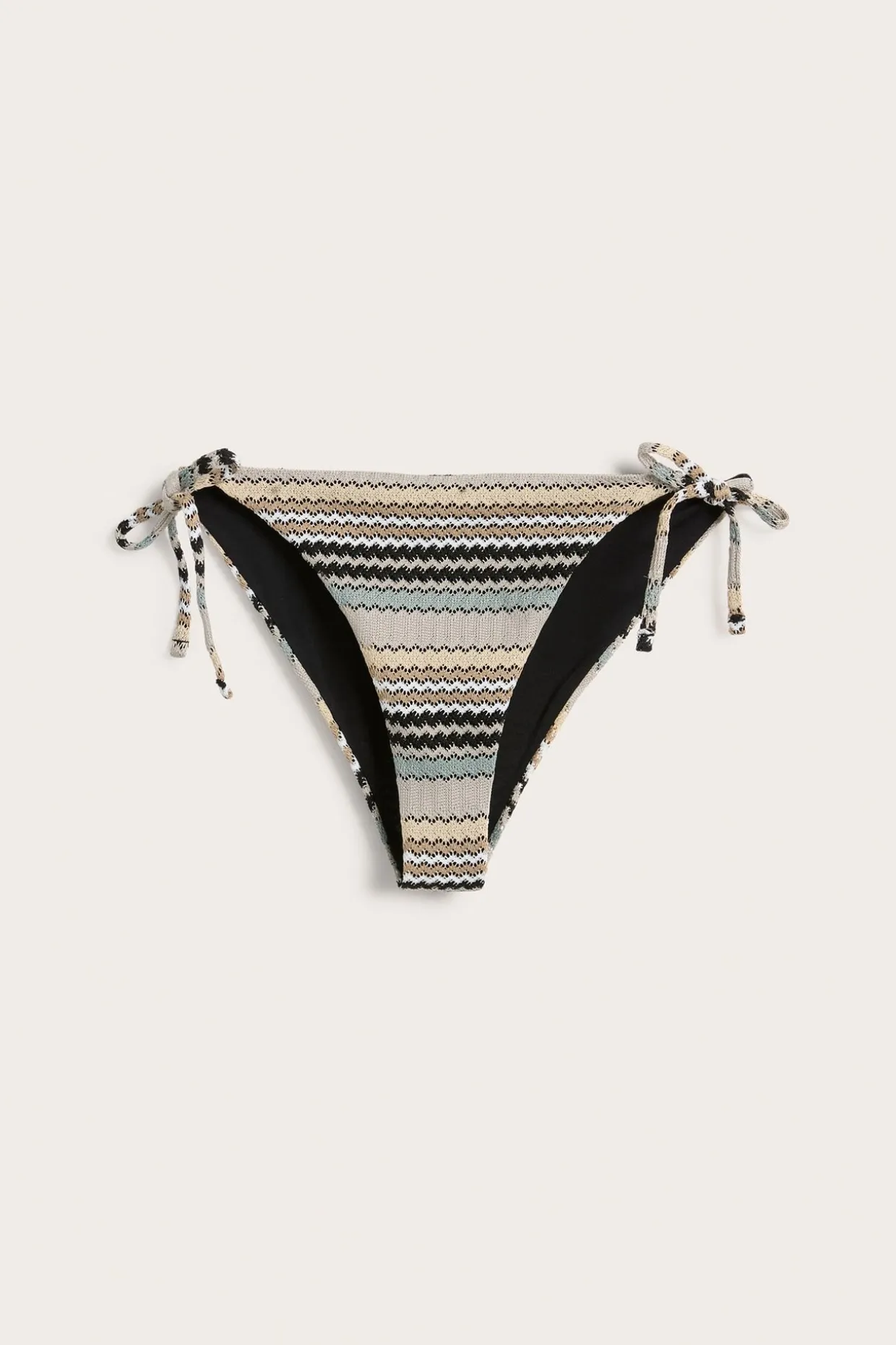 Bikinialaosa solmittavilla nauhoilla | Tummanbeige | Naiset | Kappahl