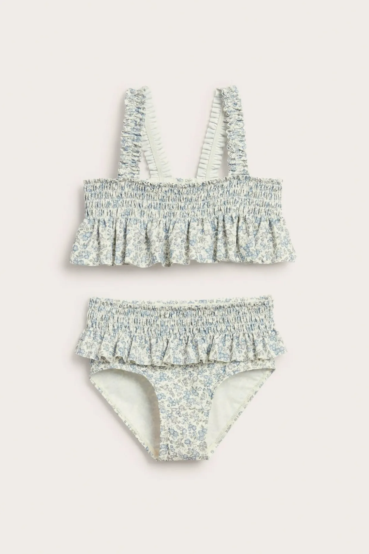 Bikinit smokkirypytyksellä ja röyhelöllä | Vihreä | Lapset | Newbie