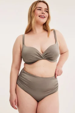 Bikiniyläosa | Tummanbeige | Naiset | Kappahl