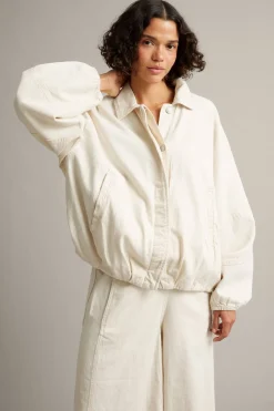 Blouson-farkkutakki | Beige | Naiset | Kappahl