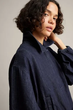Blouson-farkkutakki | Tumma denim | Naiset | Kappahl