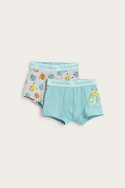Bokserit, joissa Pokémon-painatus, 2-pack | Vihreä | Lapset | Kappahl