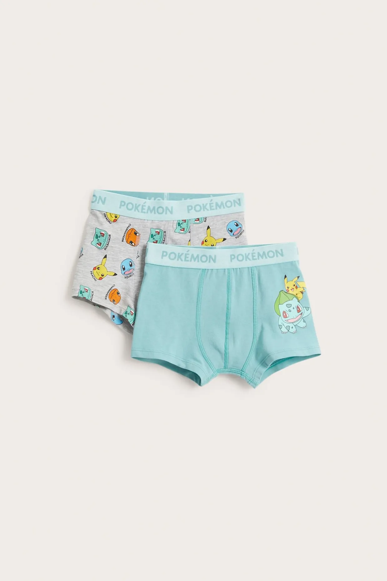 Bokserit, joissa Pokémon-painatus, 2-pack | Vihreä | Lapset | Kappahl