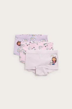 Bokserit, 3-pack, Gabbyn nukketalo | Vaaleanvioletti | Lapset | Kappahl