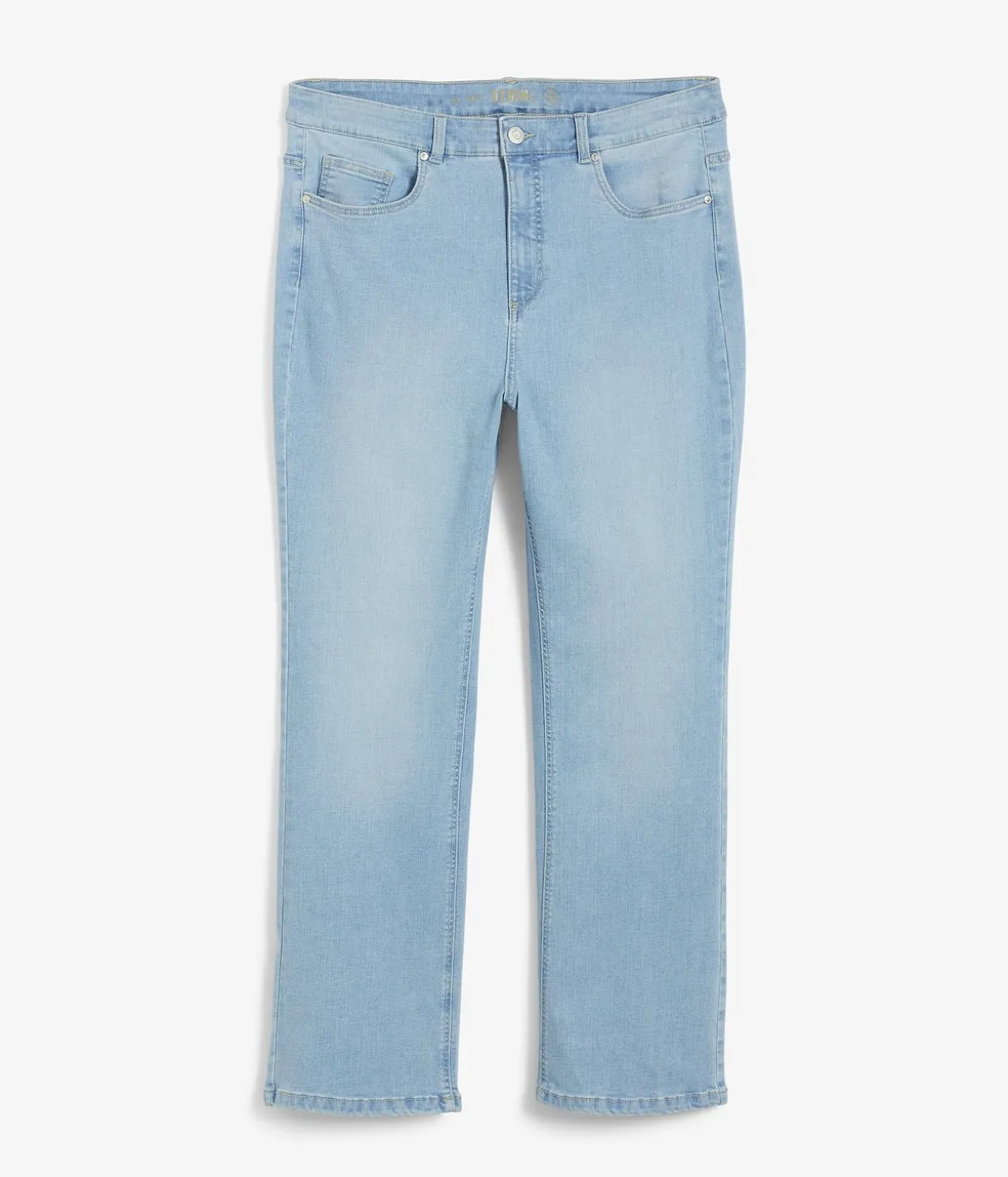 Bootcut-farkut high waist | Vaalea denim | Naiset | Kappahl