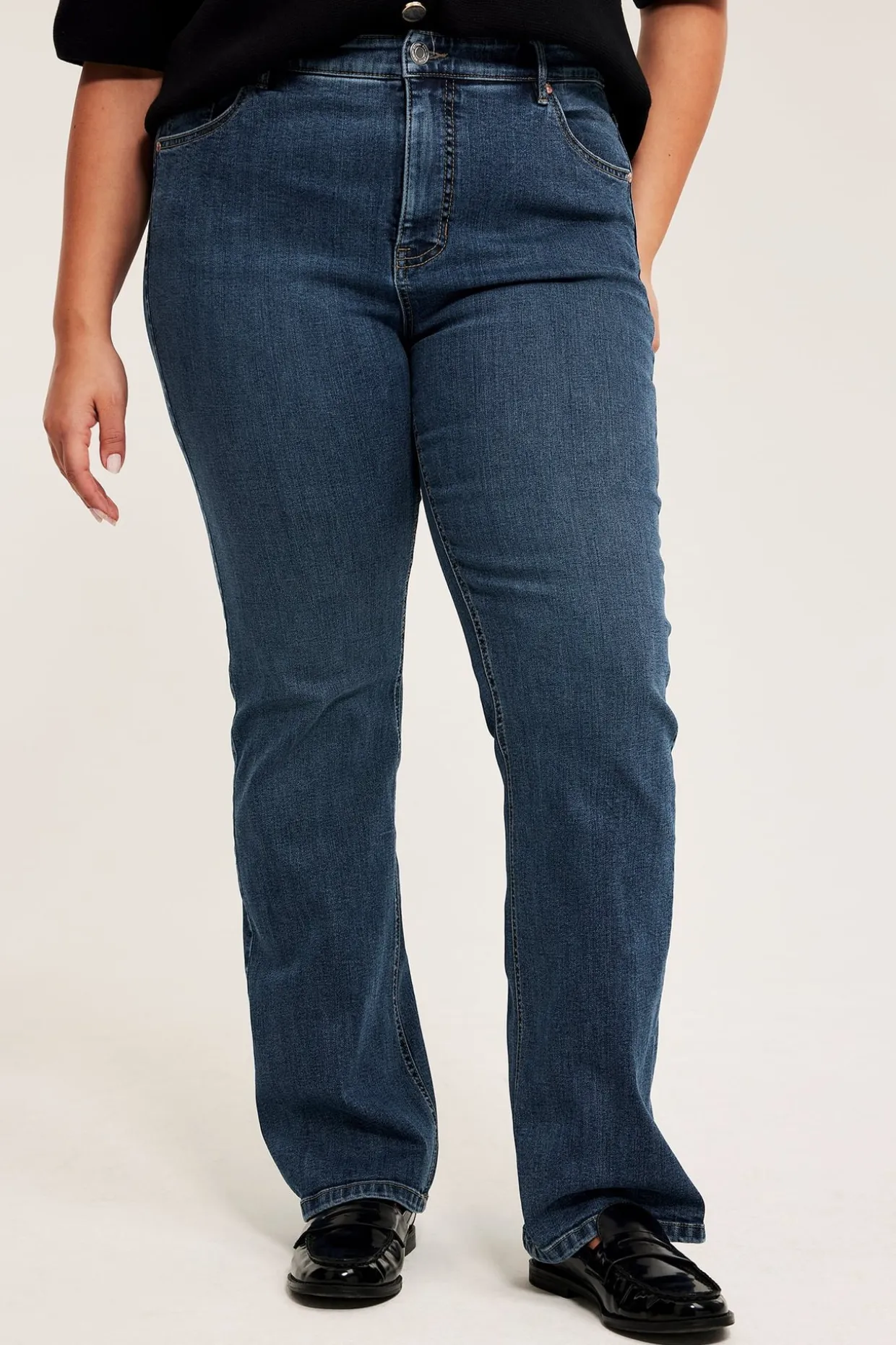 Bootcut jeans high waist | Denim | Naiset | Kappahl