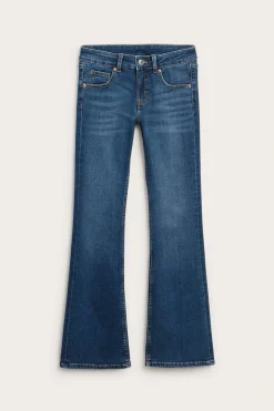 Bootcut jeans low waist | Tumma denim | Lapset | Kappahl