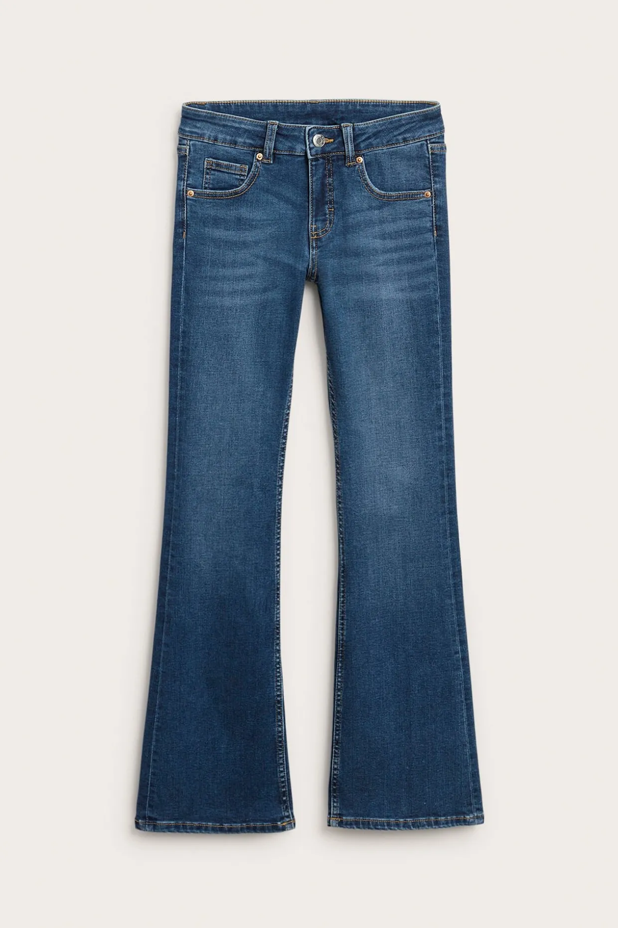 Bootcut jeans low waist | Tumma denim | Lapset | Kappahl