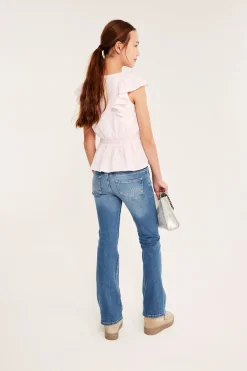 Bootcut jeans low waist | Vaalea denim | Lapset | Kappahl