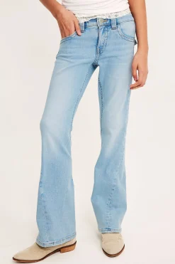 Bootcut jeans low waist | Vaalea denim | Lapset | Kappahl