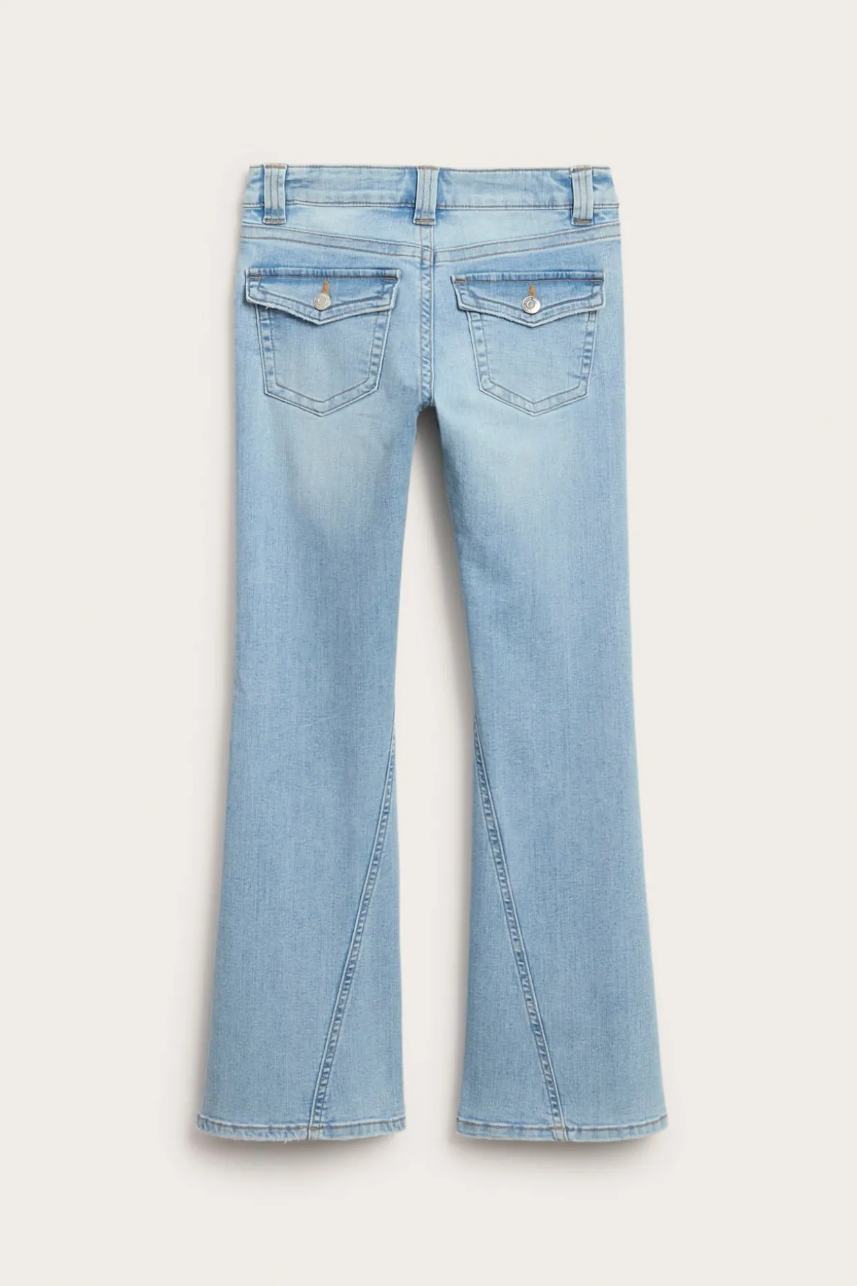 Bootcut jeans low waist | Vaalea denim | Lapset | Kappahl