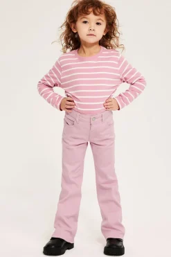 Bootcut jeans mid waist | Vaaleanpunainen | Lapset | Kappahl