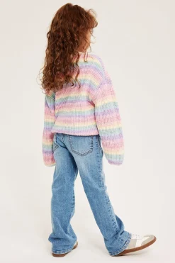 Bootcut jeans mid waist | Vaalea denim | Lapset | Kappahl