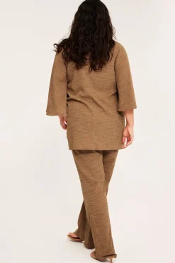 Bootcut-malliset pull-on-housut | Ruskea | Naiset | Kappahl
