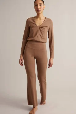 Bootcut-treenitrikoot | Ruskea | Naiset | Kappahl