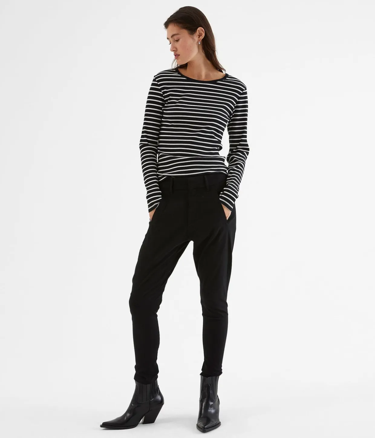 Boyfriend housut slim fit