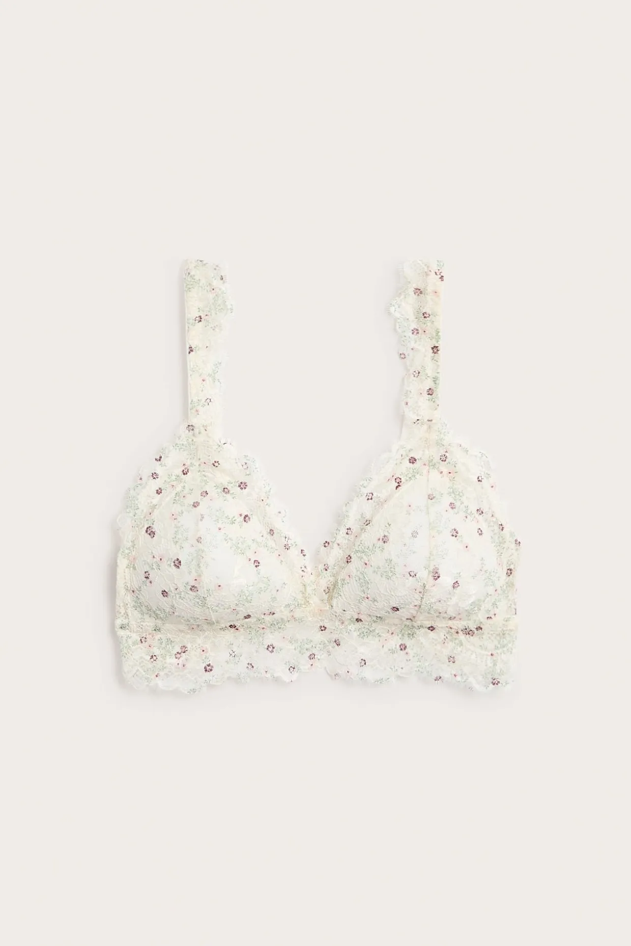 Bralette pitsillä | Valkoinen | Naiset | Kappahl