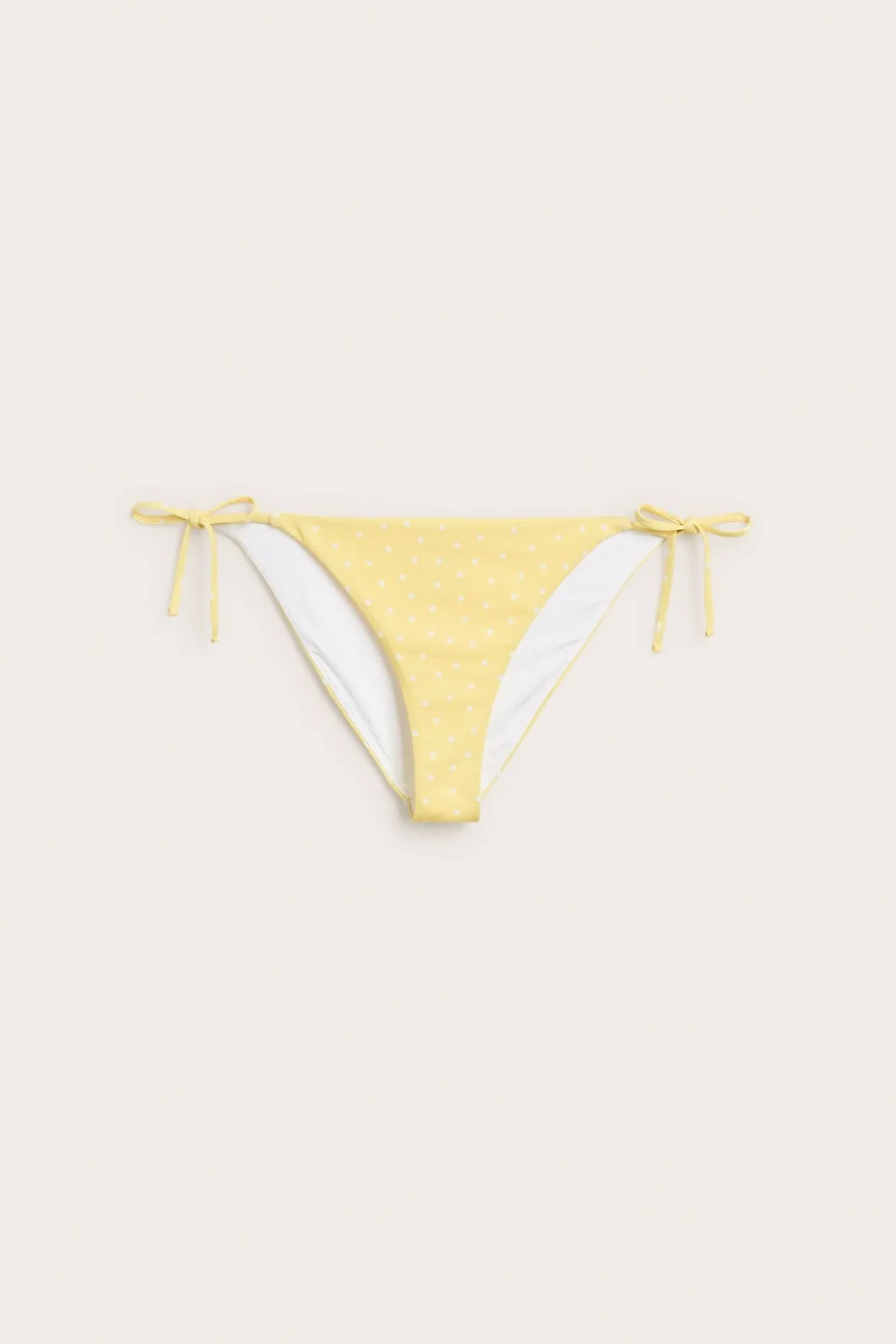 Brasilialaismallinen bikinialaosa, jossa on solmittavat nauhat | Keltainen | Naiset | Kappahl