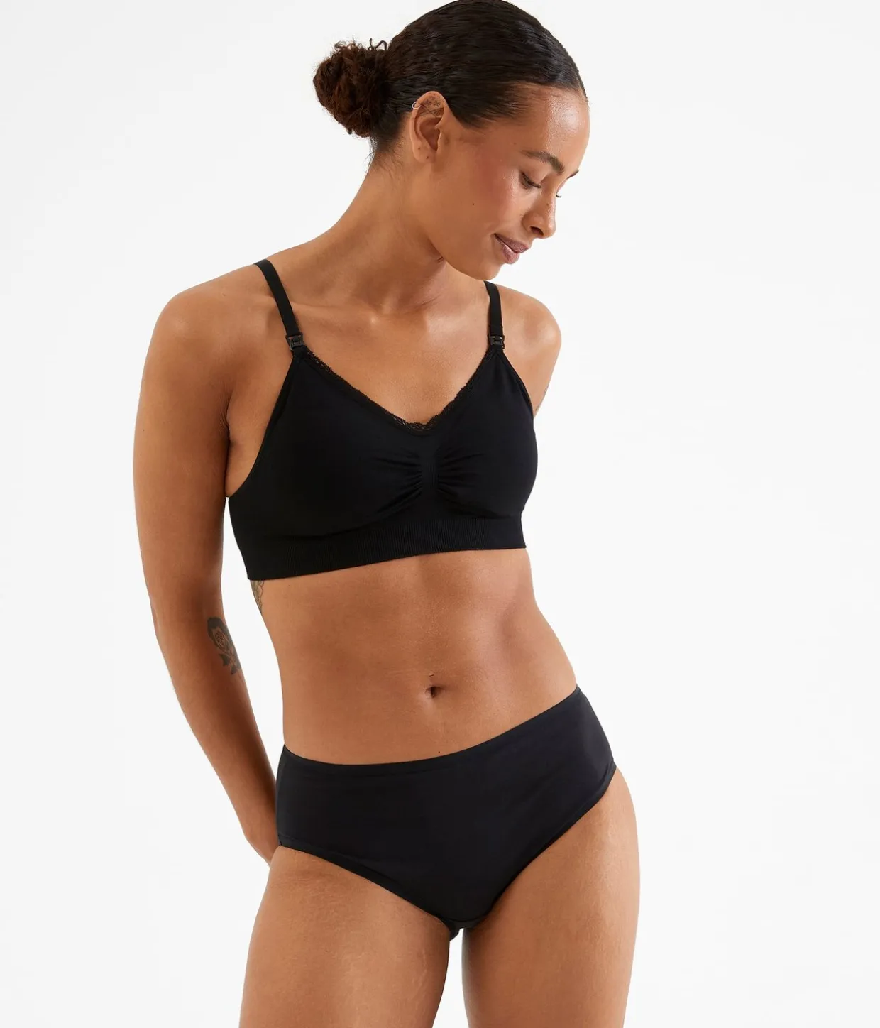 Brief 3-pack puuvillaa | Musta | Naiset | Kappahl