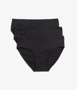 Brief 3-pack puuvillaa | Musta | Naiset | Kappahl