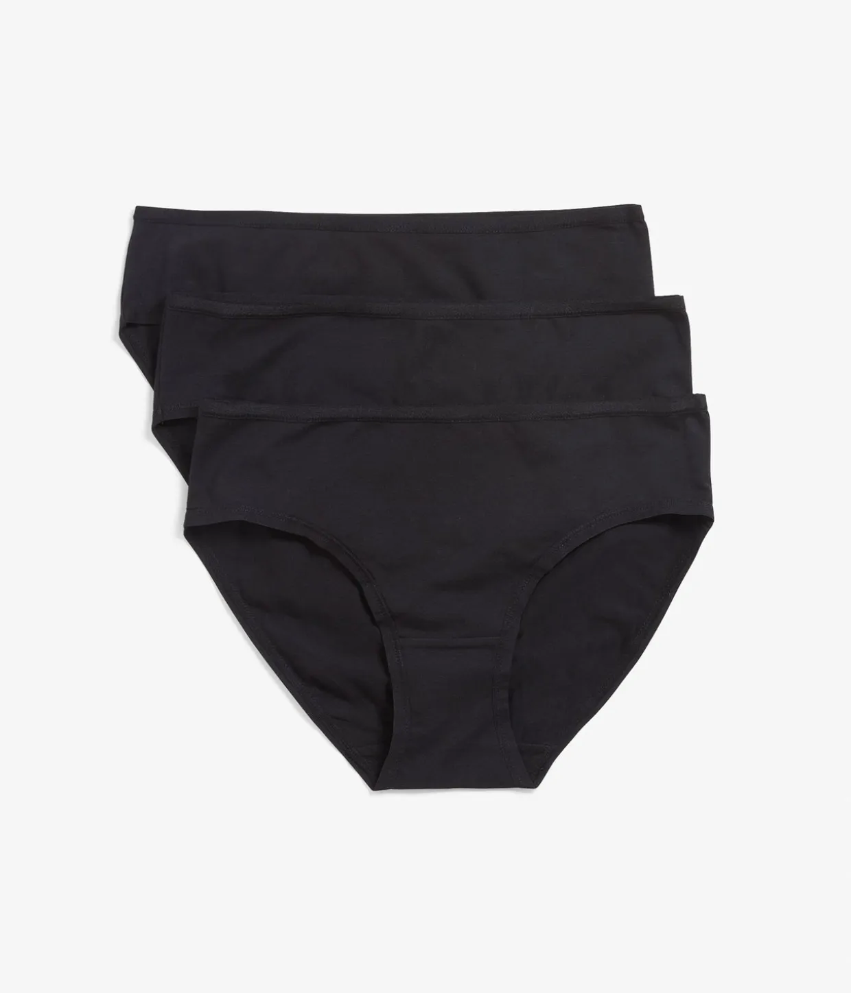 Brief 3-pack puuvillaa | Musta | Naiset | Kappahl