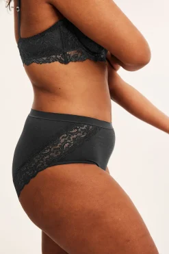Brief 3-pack puuvillaa | Musta | Naiset | Kappahl