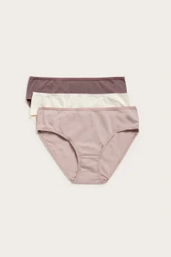 Brief 3-pack puuvillaa | Pinkki | Naiset | Kappahl