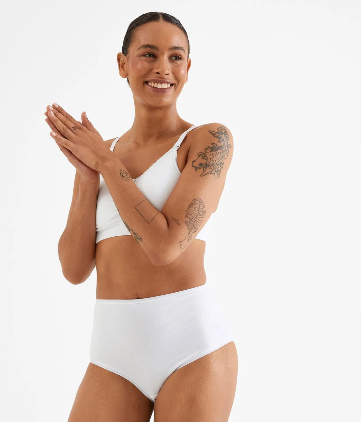 Brief 3-pack puuvillaa | Valkoinen | Naiset | Kappahl