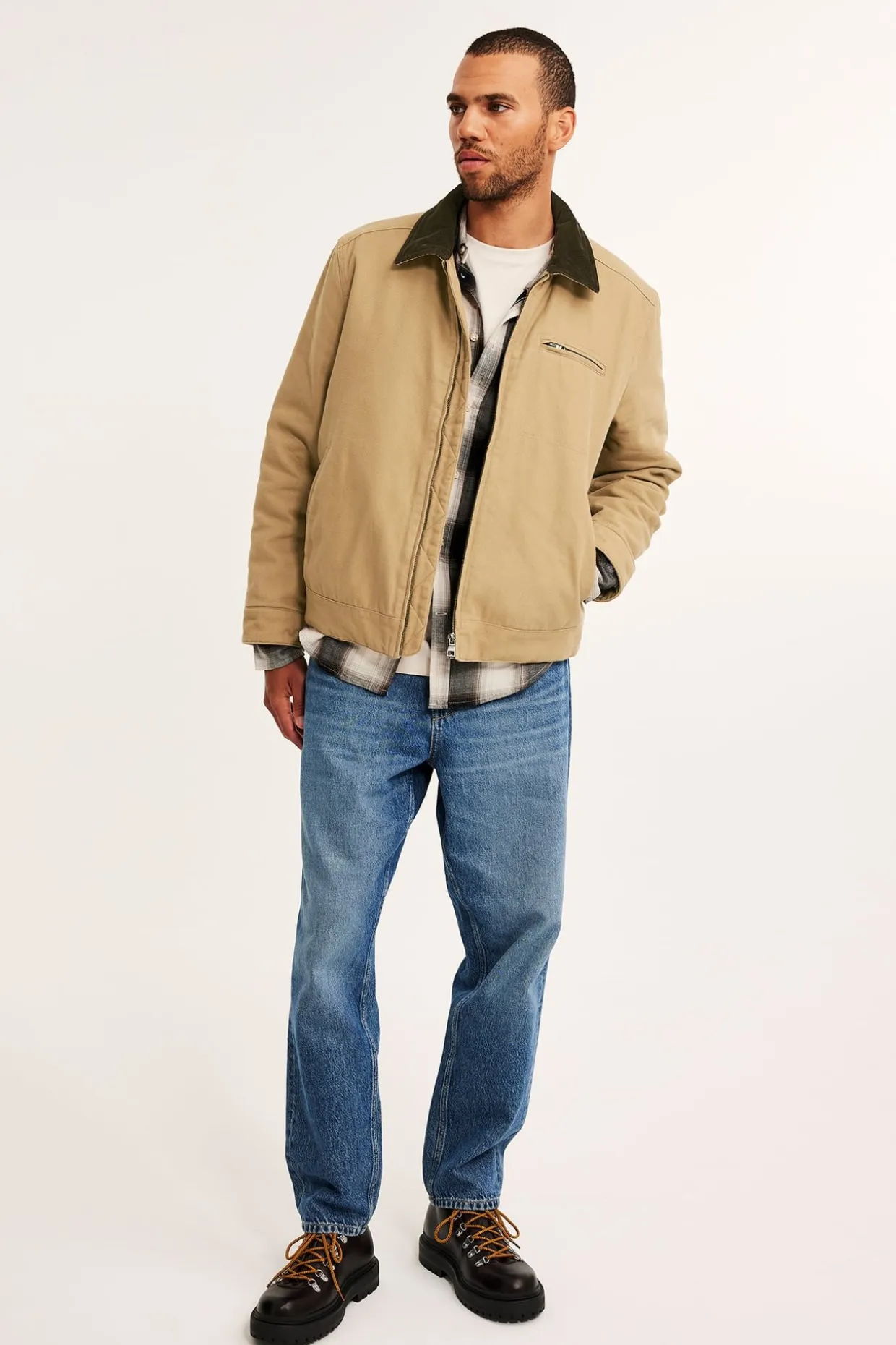Canvas-takki | Beige | Miehet | Kappahl