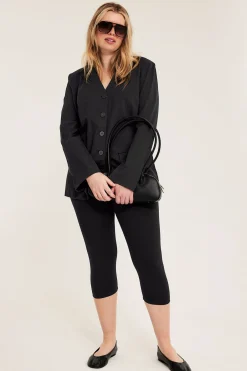 Caprileggingsit | Musta | Naiset | Kappahl