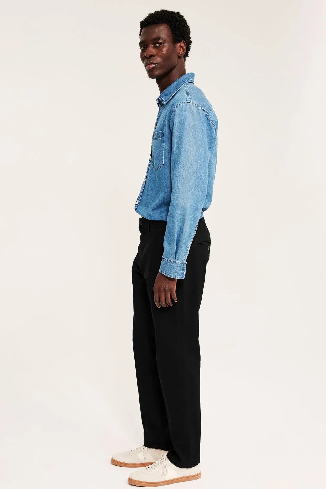 Chinos regular fit | Musta | Miehet | Kappahl