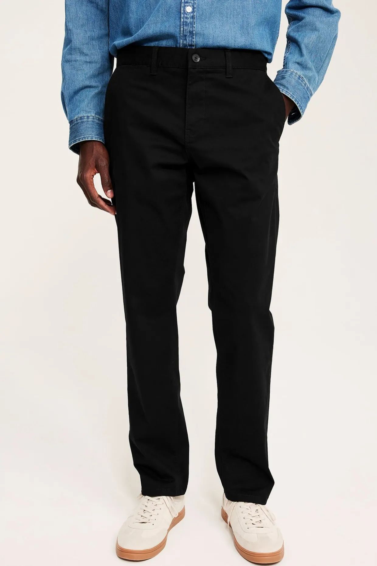 Chinos regular fit | Musta | Miehet | Kappahl