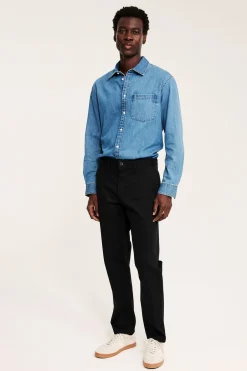 Chinos regular fit | Musta | Miehet | Kappahl
