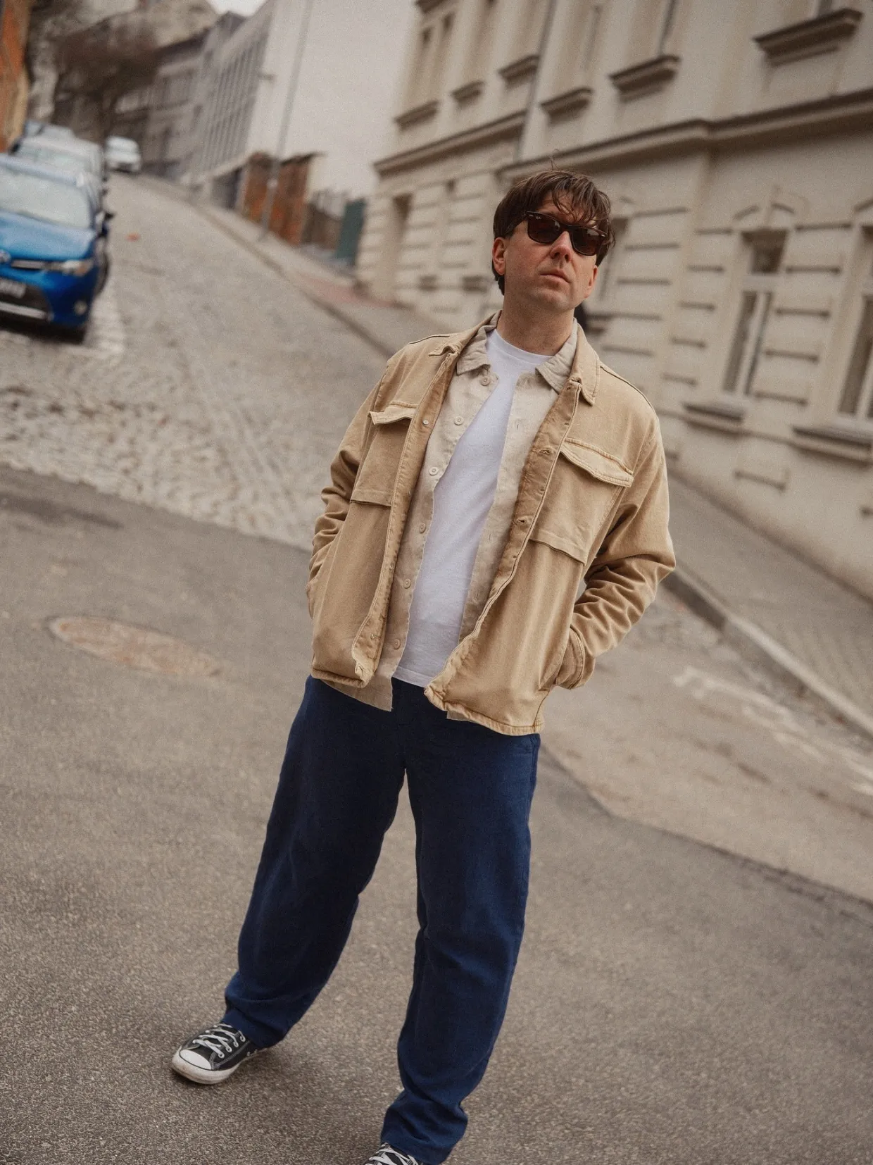 Chinos regular fit | Tummansininen | Miehet | Kappahl