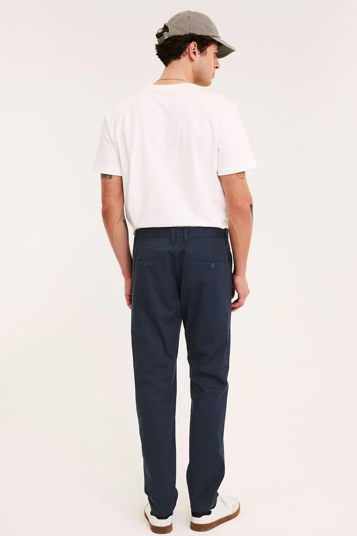 Chinos regular fit | Tummansininen | Miehet | Kappahl