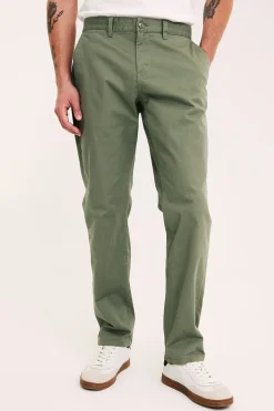 Chinos regular fit | Tummanvihreä | Miehet | Kappahl