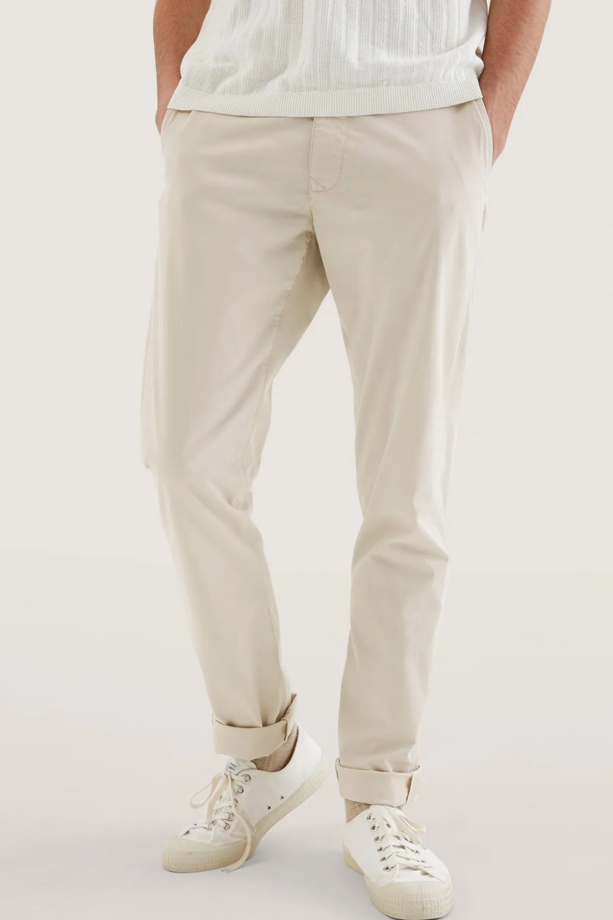 Chinos regular fit | Vaaleanbeige | Miehet | Kappahl