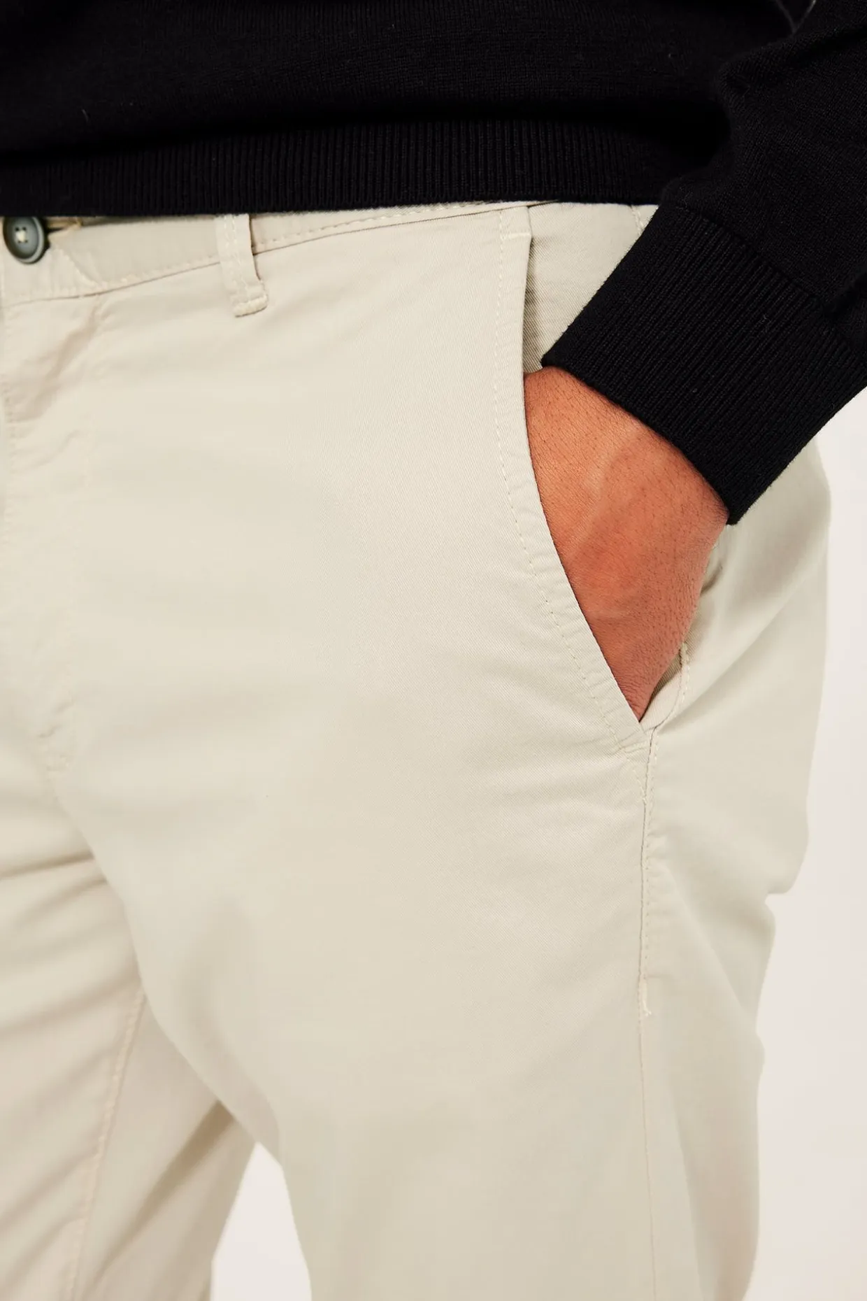 Chinos regular fit | Vaaleanbeige | Miehet | Kappahl