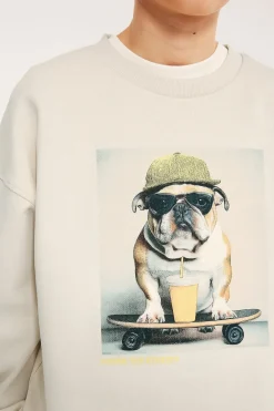 Collegepaita, jossa on painatus | Vaaleanbeige | Lapset | Kappahl
