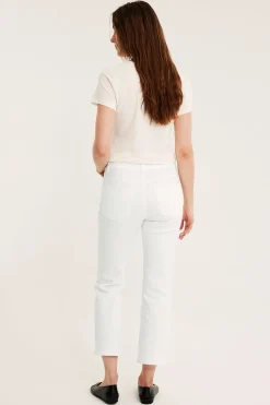 Cropped flare jeans regular waist | Valkoinen | Naiset | Kappahl
