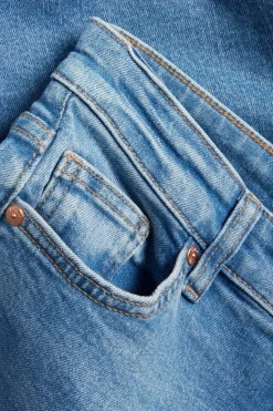 Cropped flare jeans regular waist | Vaalea denim | Naiset | Kappahl