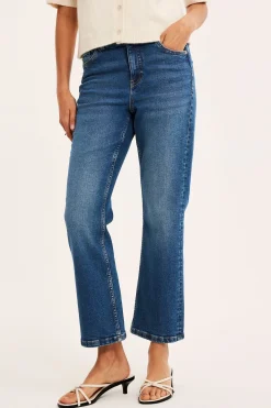 Cropped flare jeans regular waist | Denim | Naiset | Kappahl